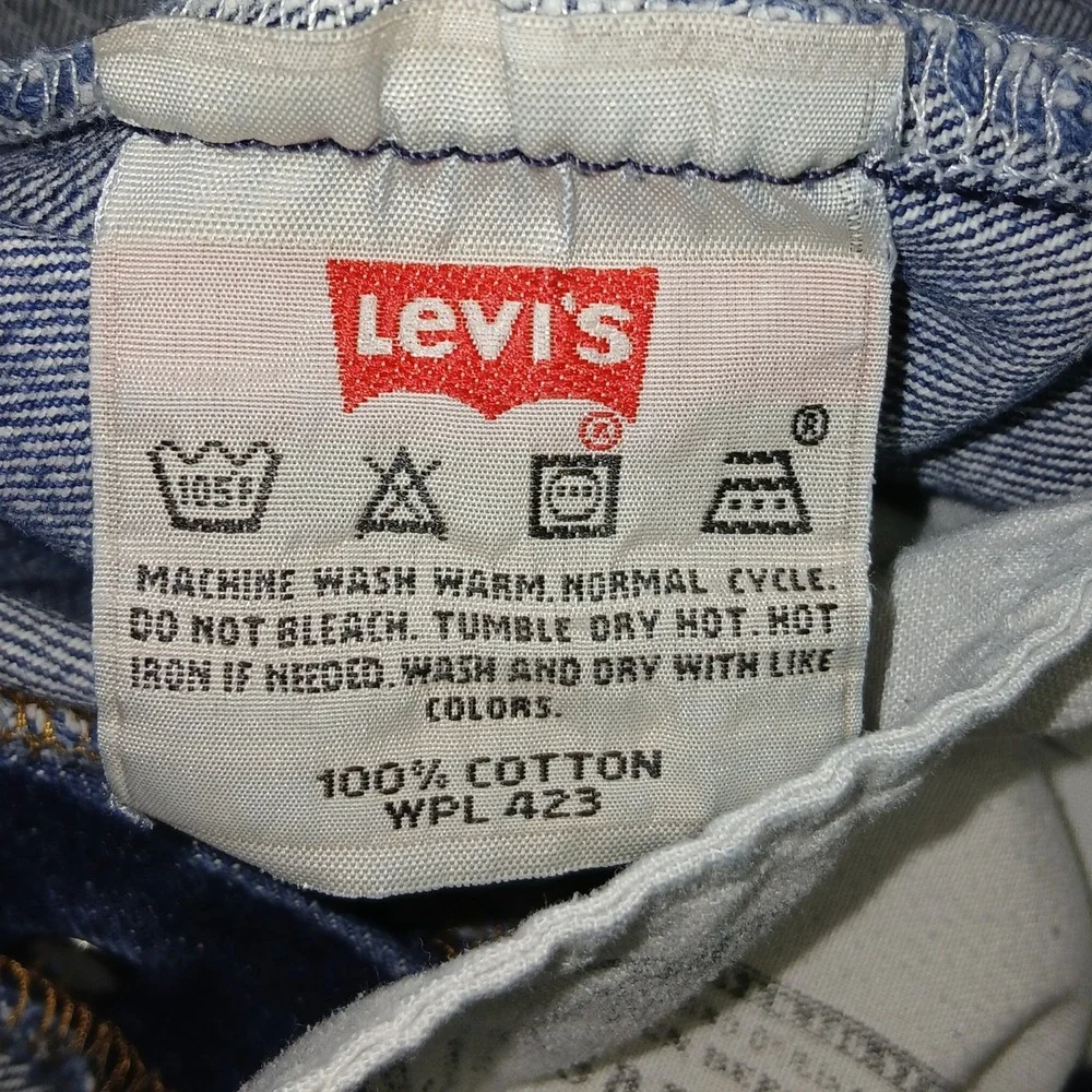 Levi's 501 Jeans Men 38x30‎ Blue Button Fly 100% Cotton Dominican Made